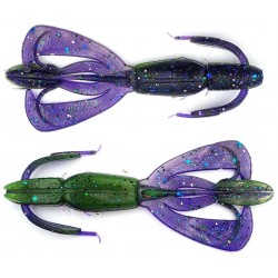 Силіконка для риби, Taipan Crazy Flip, 2,8 дюйма, 8шт/уп, колір №16 Violet chartrease neon